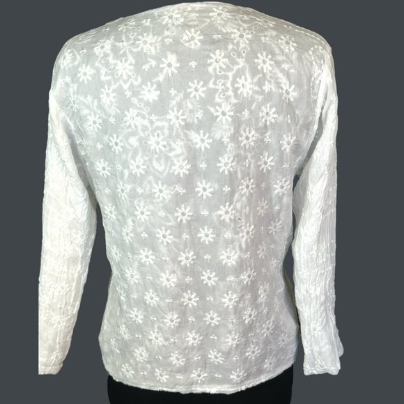 ABFAB! Johnny Was Valerie Jacket (Reversible) In White (SZ XS) (NWT) - Picture 8 of 12